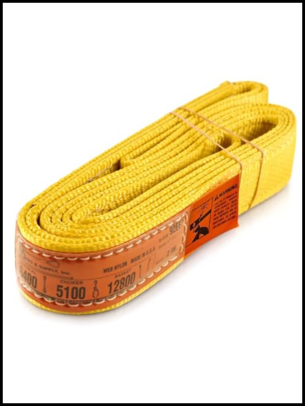 2 Inch x 6 Foot Nylon Lifting Sling 6400 lb Vertical USA Made Rigging